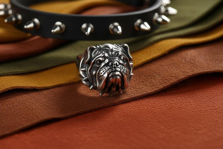 Bulldog Silver Ring – Sterling Dog Lover Jewelry | Strong Loyal Guardian Gift for Pet Lovers __etsy:7360749976