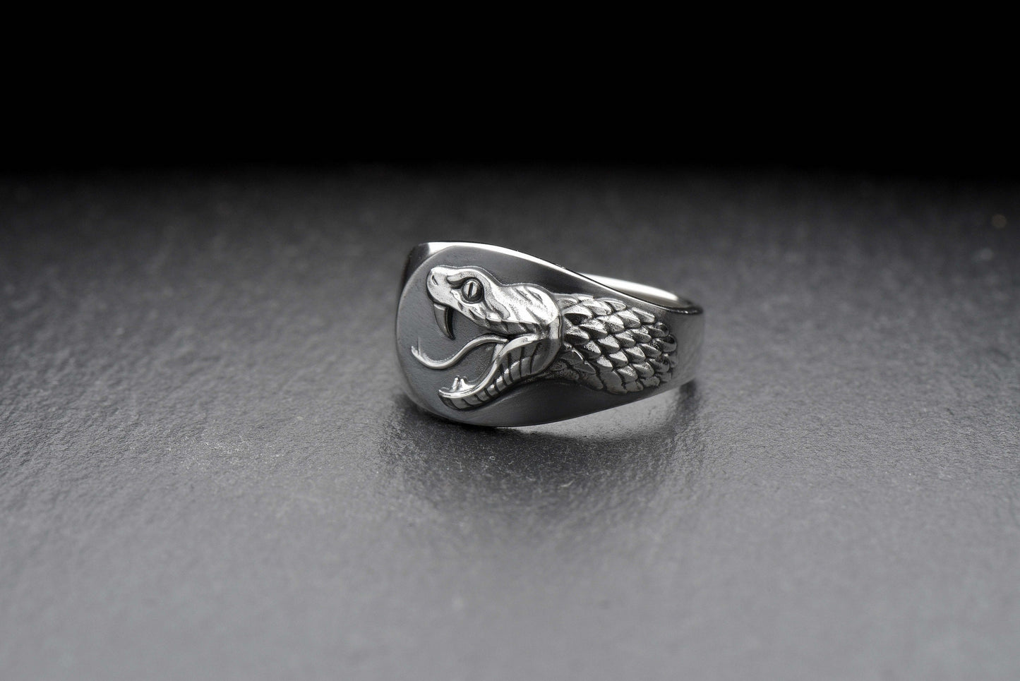 The signet style adds a touch of class and elegance, making this ring perfect for any occasion. Make a statement with this unique and stunning piece of jewelry! (etsy image id: 4051763524)