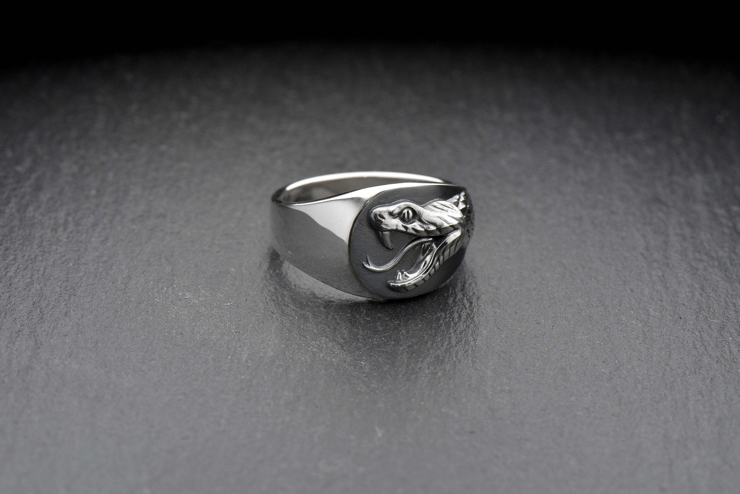 men's jewelry	dragon house	snake	snake ring	silver ring	animal jewelry	serpent (etsy image id: 4099412335)