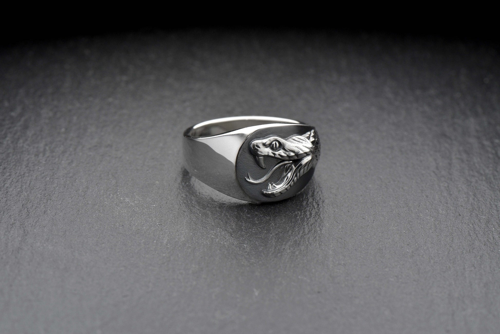 men's jewelry	dragon house	snake	snake ring	silver ring	animal jewelry	serpent (etsy image id: 4099412335)