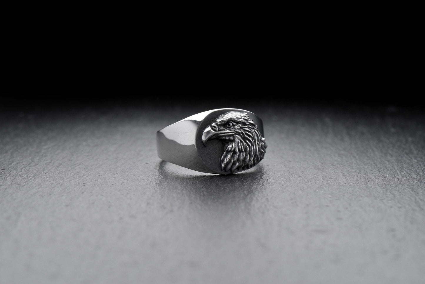 Perfect for any eagle lover or free spirit, this piece of jewelry adds a luxurious statement to any look - wear it to make an impression & command attention. Unleash your inner wild side with the Eagle Signet Ring - your perfect match! (etsy image id: 4112743375)