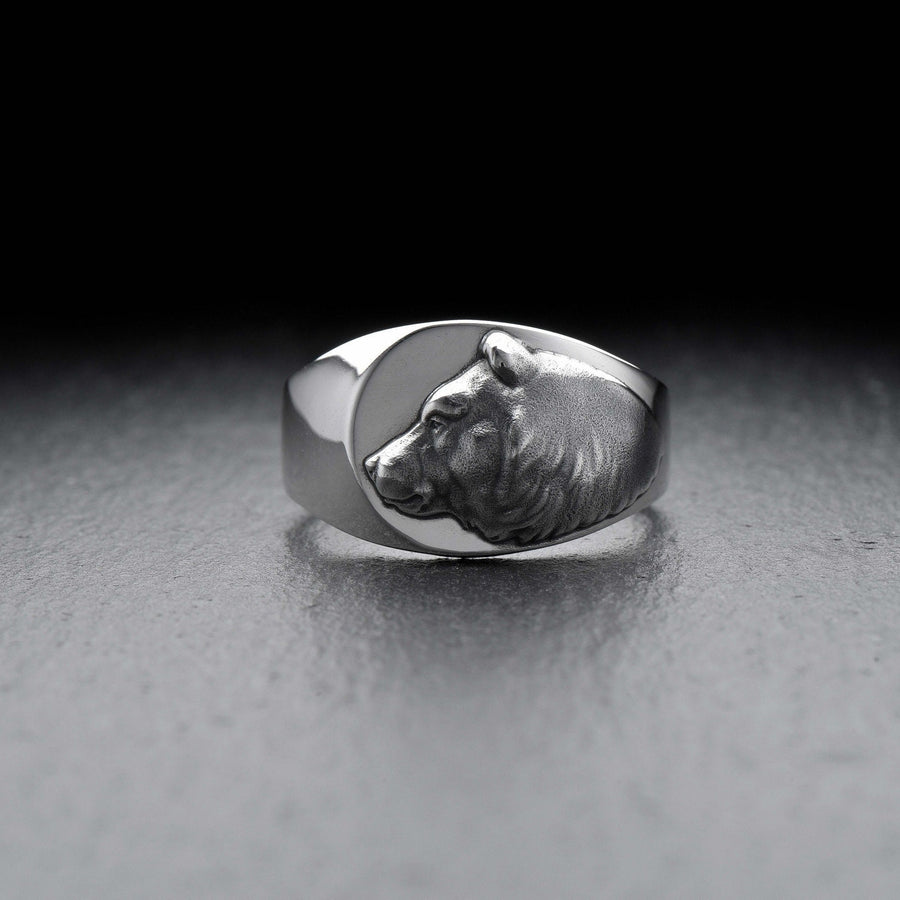 Signet ring	men's jewelry	silver signet ring	animal silver ring	signet silver ring	men ring	men jewelry	jewelry for men (etsy image id: 4122431055)