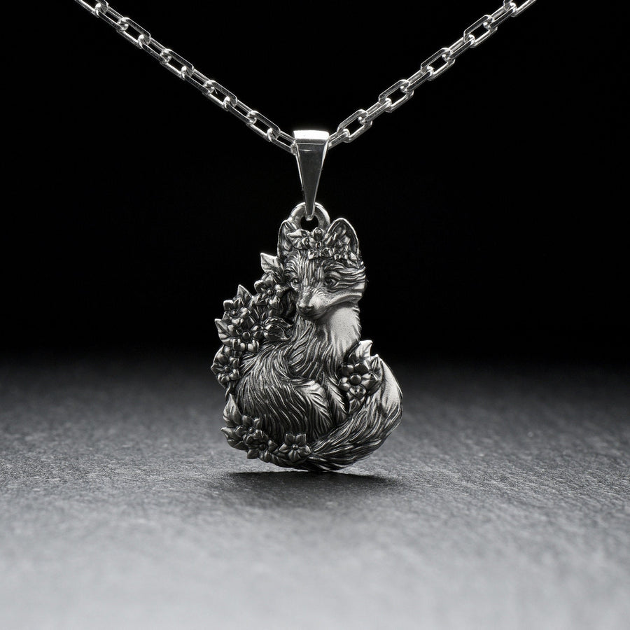 fox art	bague renard	fuchs pendant	fox necklace	fox pendant	fox jewelry	silver fox pendant (etsy image id: 4122580072)
