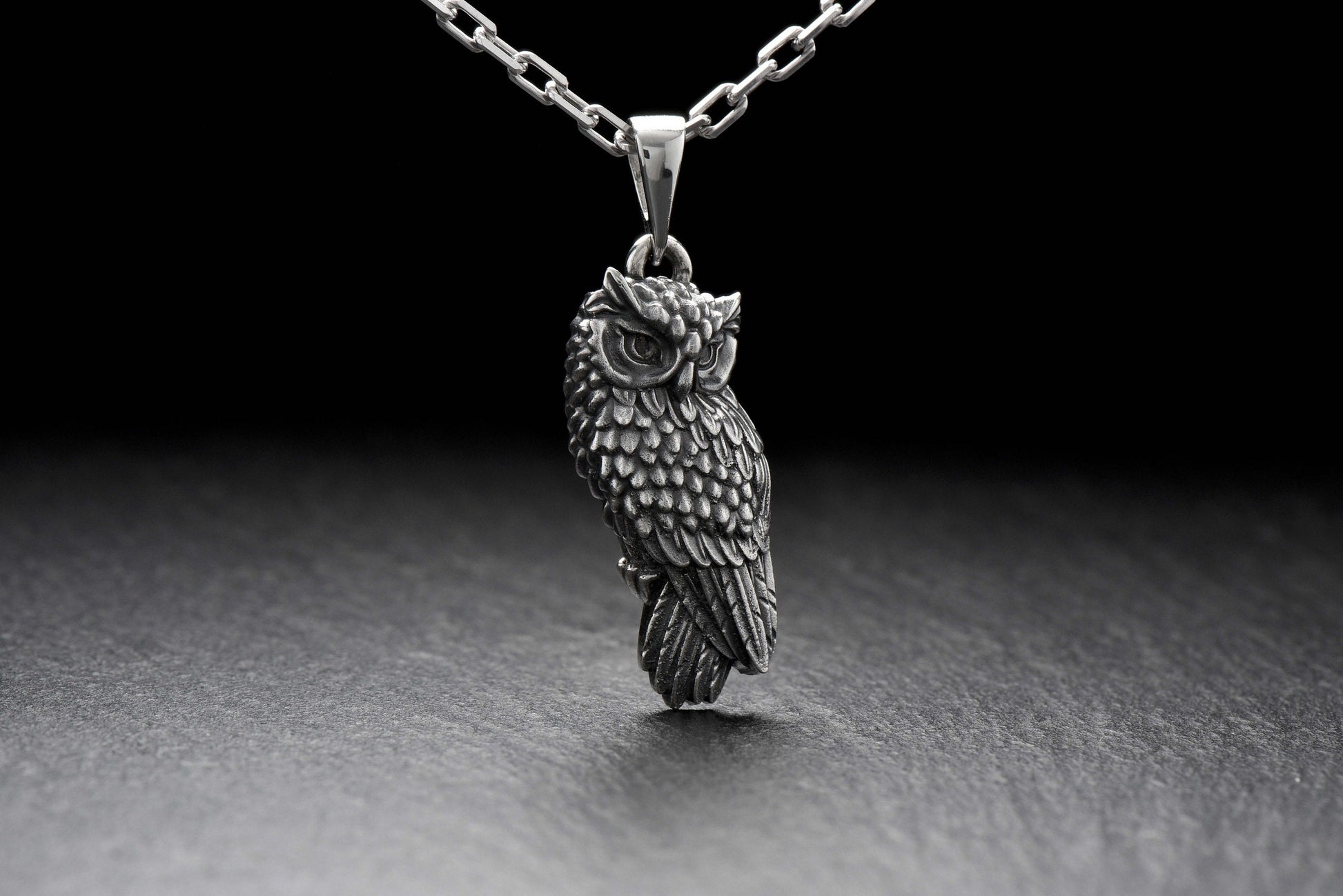 collier hibou	Eule Halskette	Eule-Anhänger	owl art	owls art	bird pendant	bird necklace __etsy:4147745728