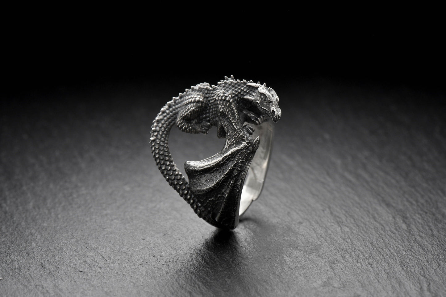 dragon ring	dragon rings	dragon jewelry	dragon ring silver	dragon ring women	fairy ring (etsy image id: 4149340061)