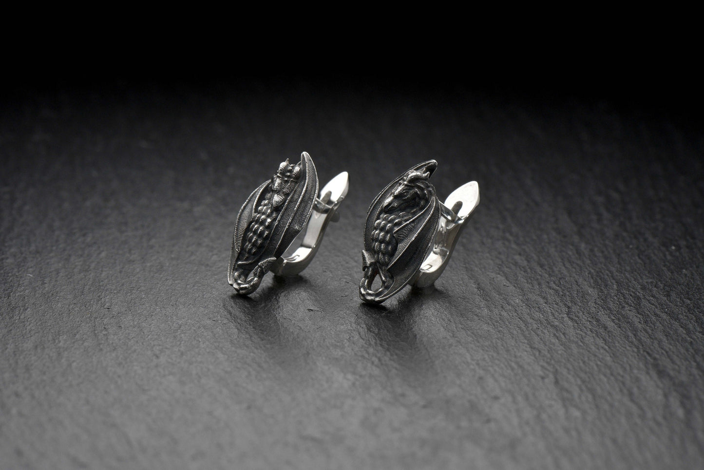 Perfect for special occasions or everyday luxury, silver dragons earrings make a luxurious gift for your special someone, too. Get ready to experience gracious draconic energy in a brand new way with this earrings! (etsy image id: 4193110329)