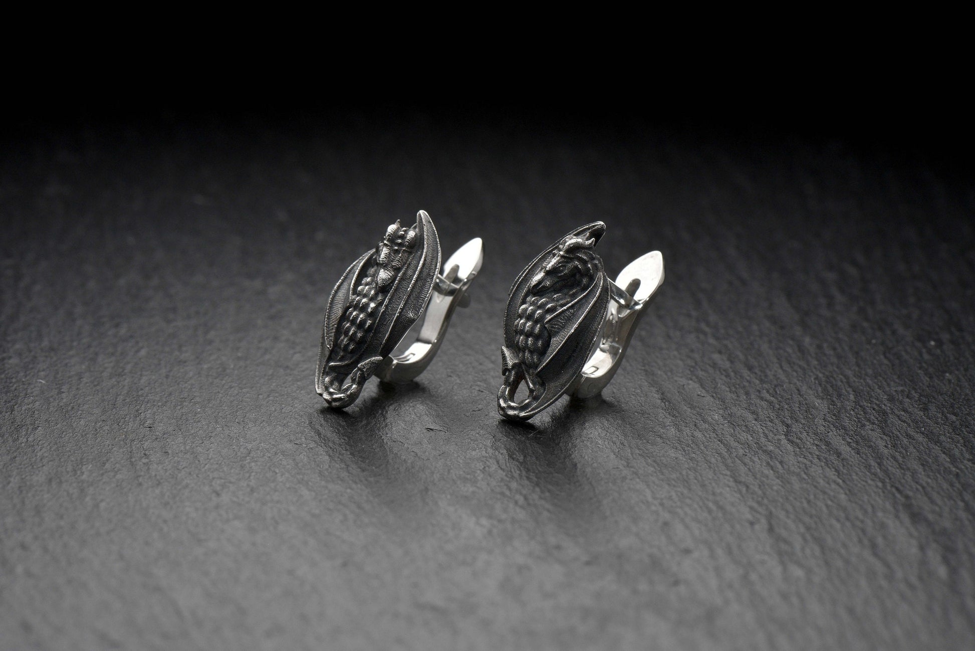 Perfect for special occasions or everyday luxury, silver dragons earrings make a luxurious gift for your special someone, too. Get ready to experience gracious draconic energy in a brand new way with this earrings! (etsy image id: 4193110329)