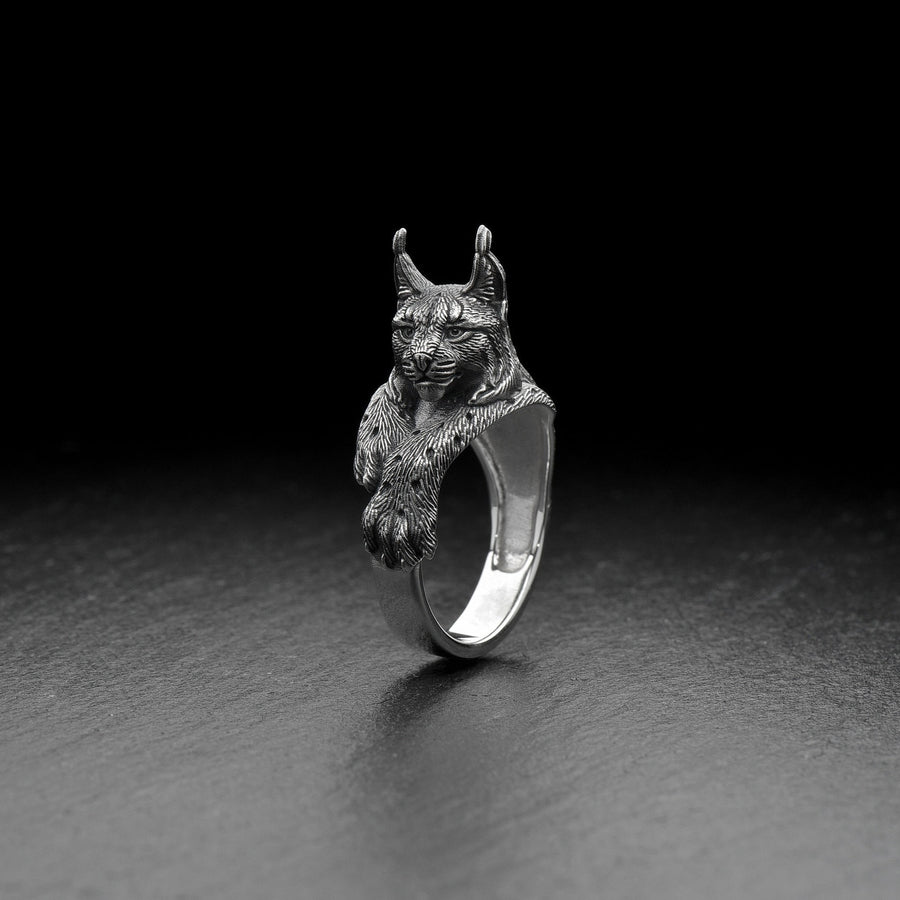 Lynx body silver ring

The lynx is a wild cat. The lynx is the largest wild cat in Canada and parts of the United States. The lynx is a solitary animal, usually only coming together to mate or raise its young. (etsy image id: 4199575474)