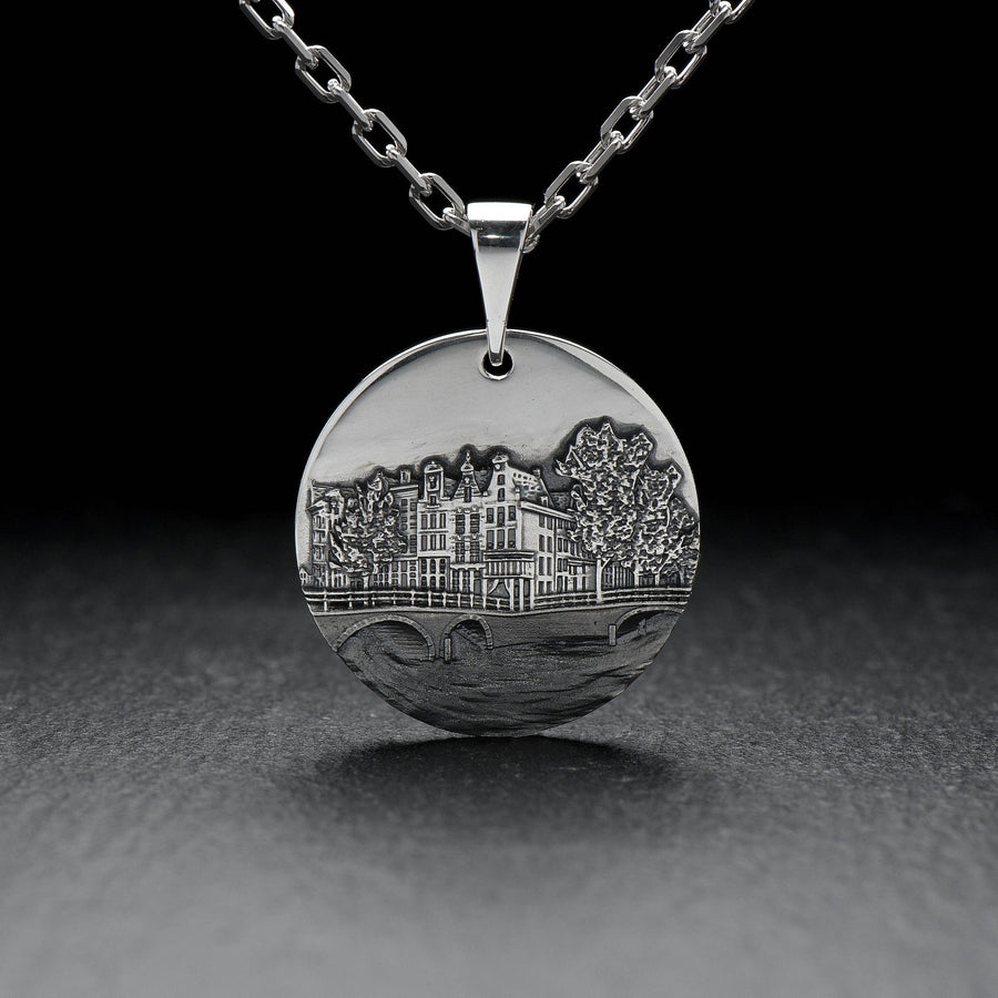silver pendant	traveller gift	Amsterdam panoram	Amsterdam skyline	classic amsterdam	Holland jewelry	Amsterdamer Ring	bague amsterdam	Holland pendant	amsterdam gift	Amsterdam	Holland	cityscape (etsy image id: 4200701119)