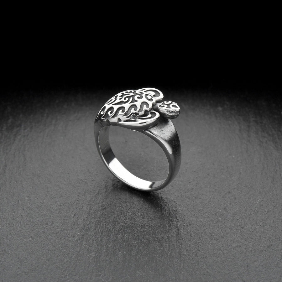Women gift	Maori ring	Silver Maori Ring	polynesian ring	Sea creature ring	silver polynesian	Sea souvenir	maori jewelry	maori silver	men's ring	Maori Turtle	Turtle ring (etsy image id: 4242786515)