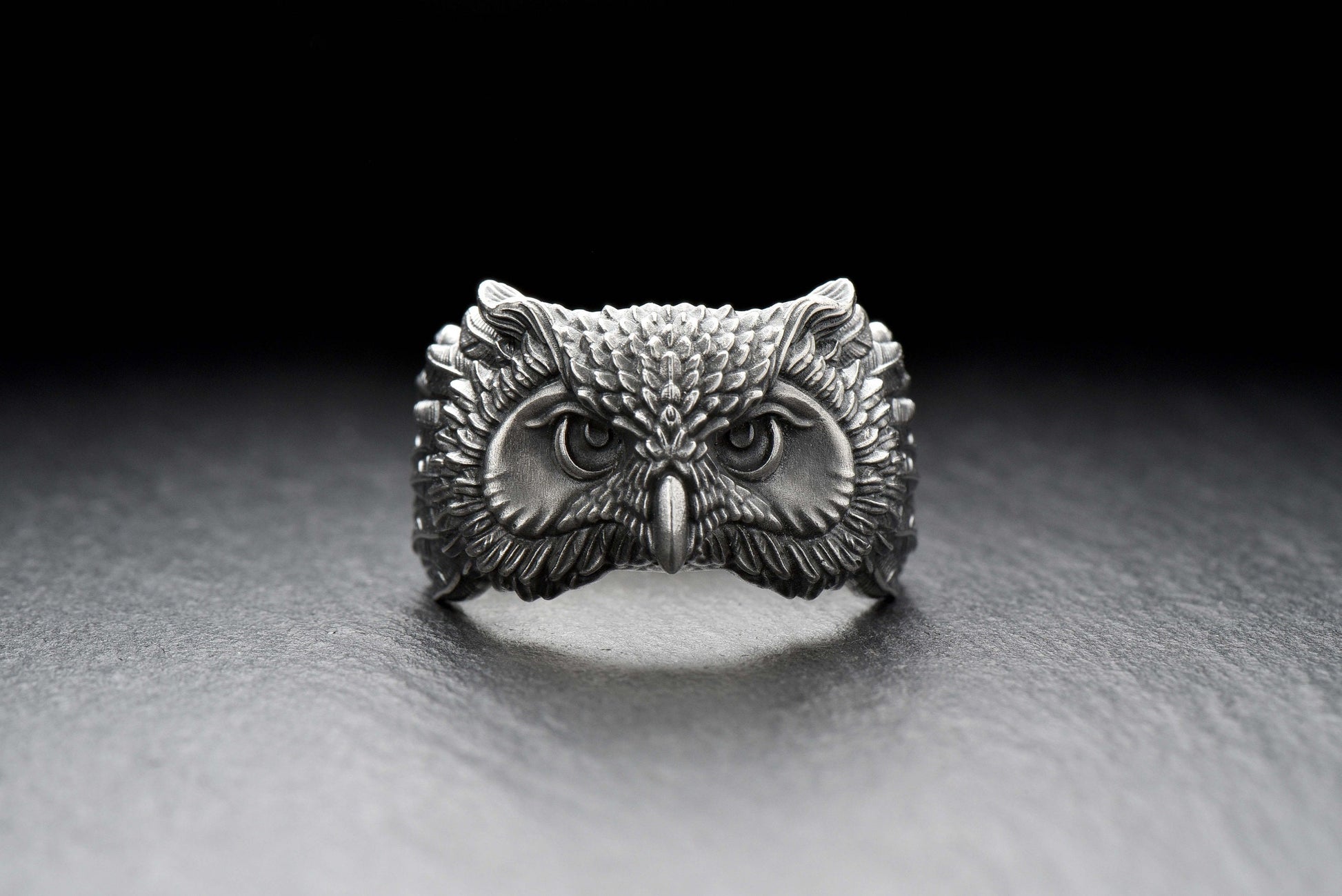 Featuring a unique and intricate design, made of 925 Sterling Silver in an oxidized finish, this eye-catching piece makes for the perfect accessory for any bird lover. __etsy:4245669023