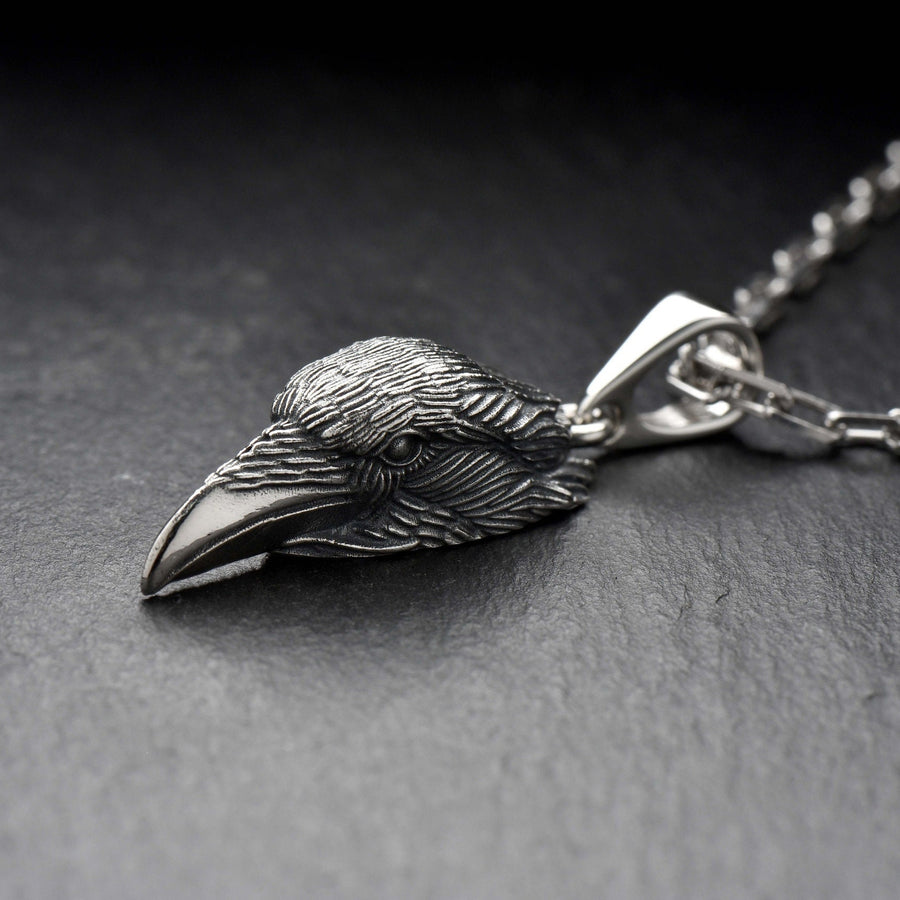 man pendant	women pendant	silver pendant	Raven Pendant	Crow Pendant	Crow jewelry	Gothic jewelry	Raven jewelry	Raven Gothic	Raven necklace	Bird pendant	gothic	crown (etsy image id: 4250701169)