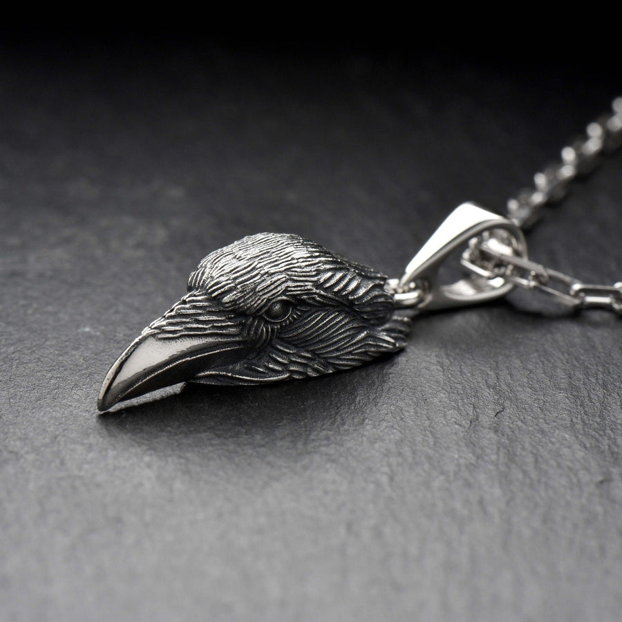 man pendant	women pendant	silver pendant	Raven Pendant	Crow Pendant	Crow jewelry	Gothic jewelry	Raven jewelry	Raven Gothic	Raven necklace	Bird pendant	gothic	crown