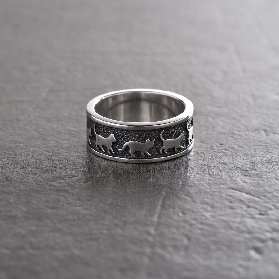 The Kittens Ring is a perfect accessory for everyday wear or for special occasions. It also makes a great gift for someone special who loves kittens and wants to add some feline charm to their jewelry collection. (etsy image id: 4274576204)