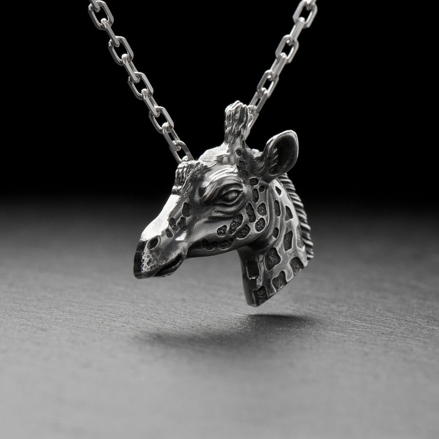 lucky horse	giraffe lover gift	silver giraffe	giraffe head	giraffe gift	giraffe lover	giraffe pendant	lucky pendant	Giraffen-Anhänger	pendentif girafe	giraffe necklace	giraffe totem	giraffe (etsy image id: 4323462650)