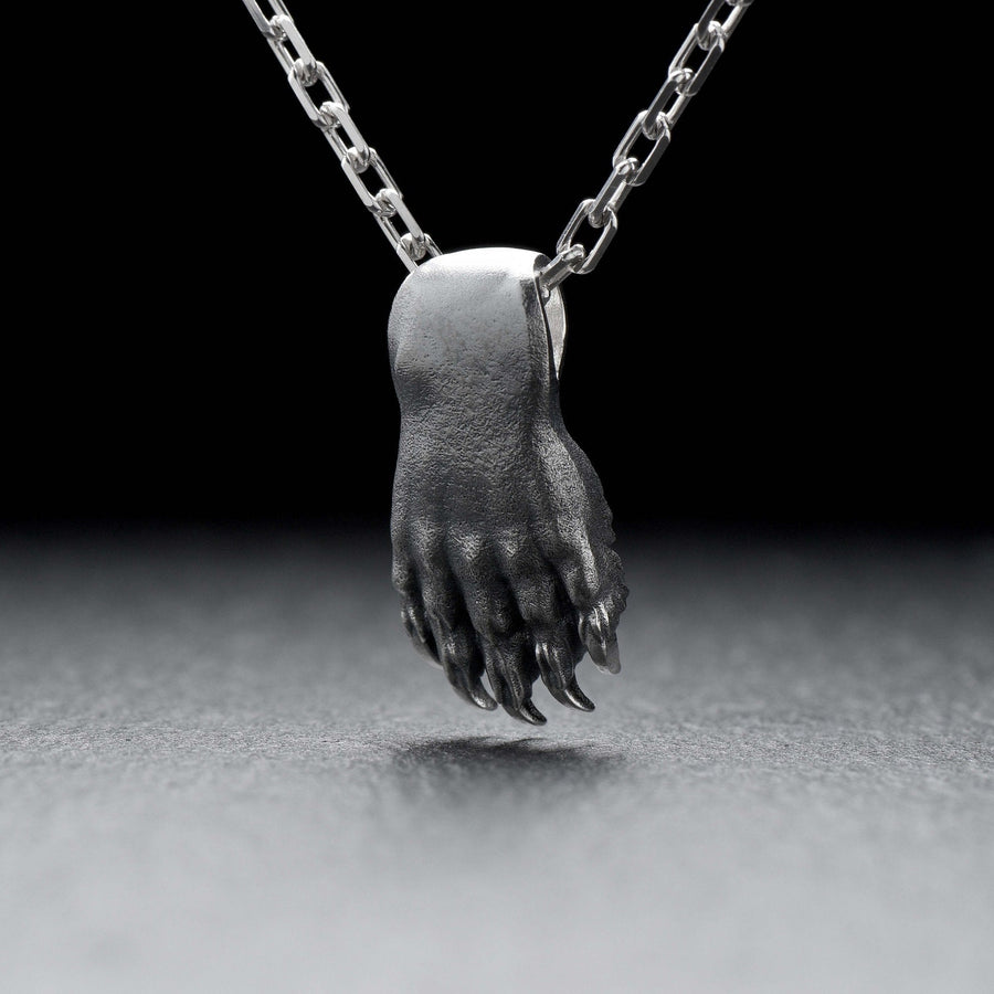 Bear Paw Silver Pendant

Imagine being able to carry a wild animal with you wherever you go. Take back the power and get your self totem today. (etsy image id: 4365951375)