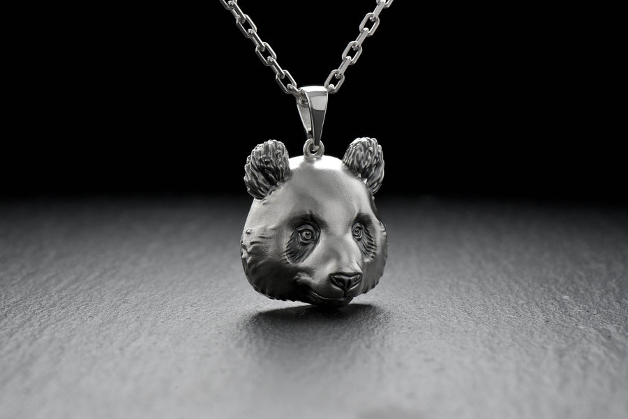 Sterling Silver Panda Pendant Necklace: Wildlife Jewelry Gift (etsy image id: 7420597297)