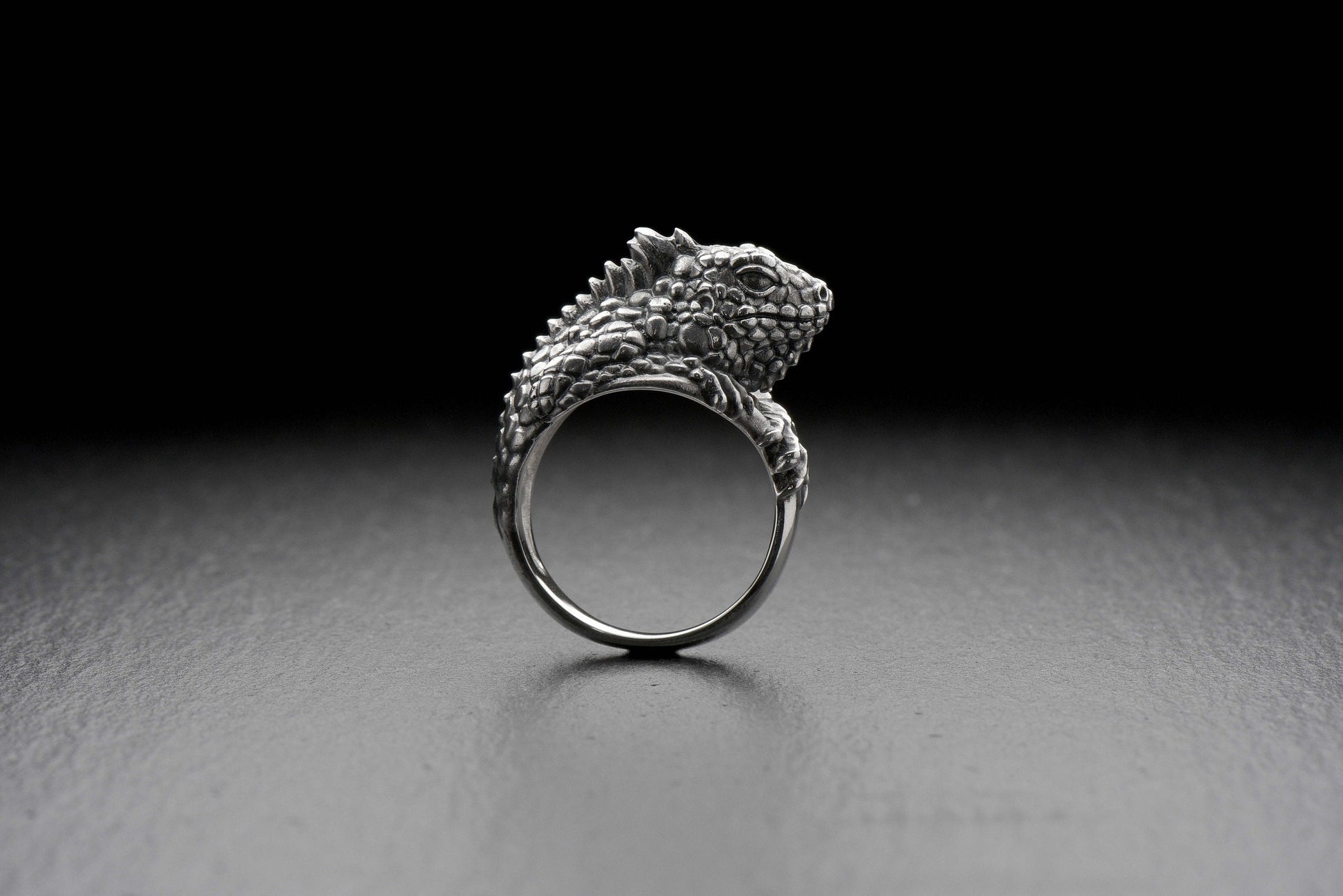 This ring is also a great gift for any occasion, whether it's a birthday, anniversary, or just because. Show your love for these amazing reptiles with this beautiful Iguana silver ring and make a lasting impression on those around you. __etsy:4370812713