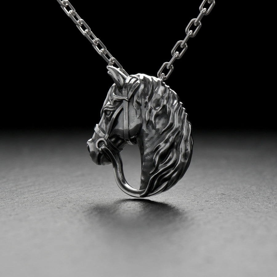 Do you consider yourself a horse lover? We have a unique jewelry for you. Have you ever wanted to wear your favorite animal, as alive but in silver, on your chest? (etsy image id: 4370830571)