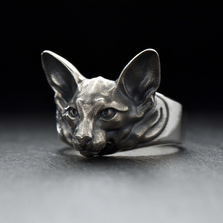 animal silver ring	men ring	men jewelry	women jewelry	women silver ring	silver cat ring	cat jewelry	cat silver ring	cat art	cats jewelry	cats ring	oriental ring	oriental cat (etsy image id: 4378002468)