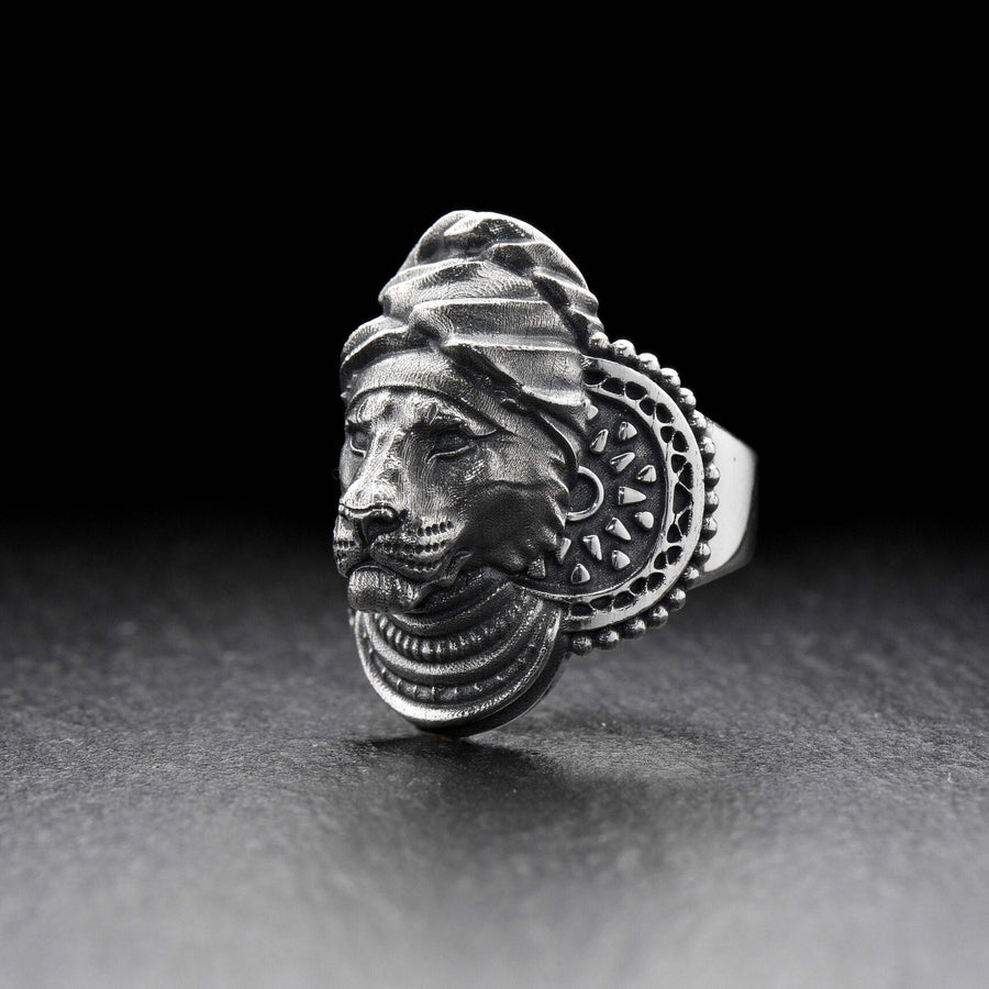 men's jewelry	silver signet ring	animal signet ring	animal silver ring	signet silver ring	men ring (etsy image id: 4409979706)