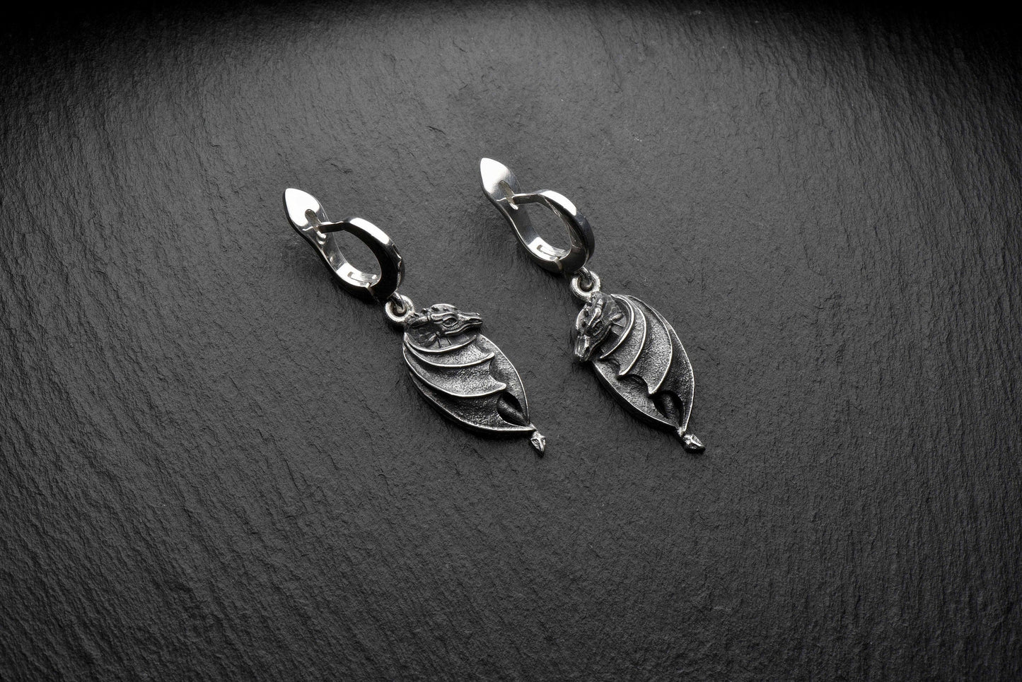 dragons eariings	dragon silver	dragon art	house of the dragon	dragon	Silver Dragons	Earrings	Silver Earrings (etsy image id: 4413214101)