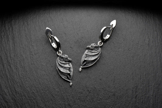 dragons jewelry	dragon earring	dragon earrings	dragon jewelry	Drachen Ohrringe (etsy image id: 4413215443)