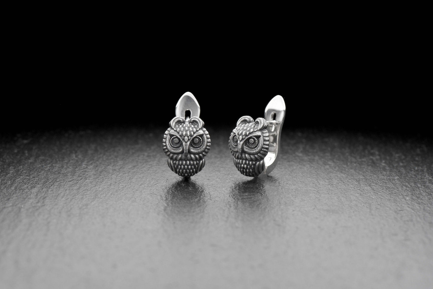 Rise above the mundane and connect to your higher yourself with our beautiful silver owl earrings! These owl earrings, crafted from sterling silver, will have you looking stylish and staying in touch with your inner wisdom. (etsy image id: 4558535620)