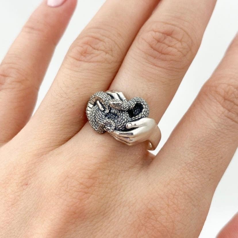 This ring is not only stylish, but also symbolizes wisdom, renewal and rebirth. After all, the snake sheds its skin to renew itself and become even more beautiful and strong. (etsy image id: 4564960908)