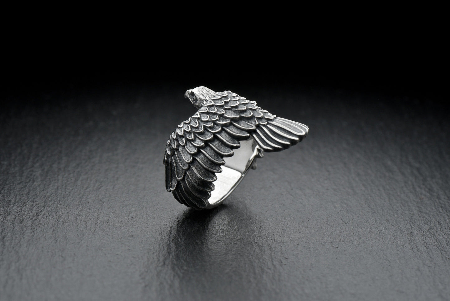 Falcon lovers	Sterling silver	Falcon Silver ring	sterling silver ring	eagle ring	silver (etsy image id: 4571661830)