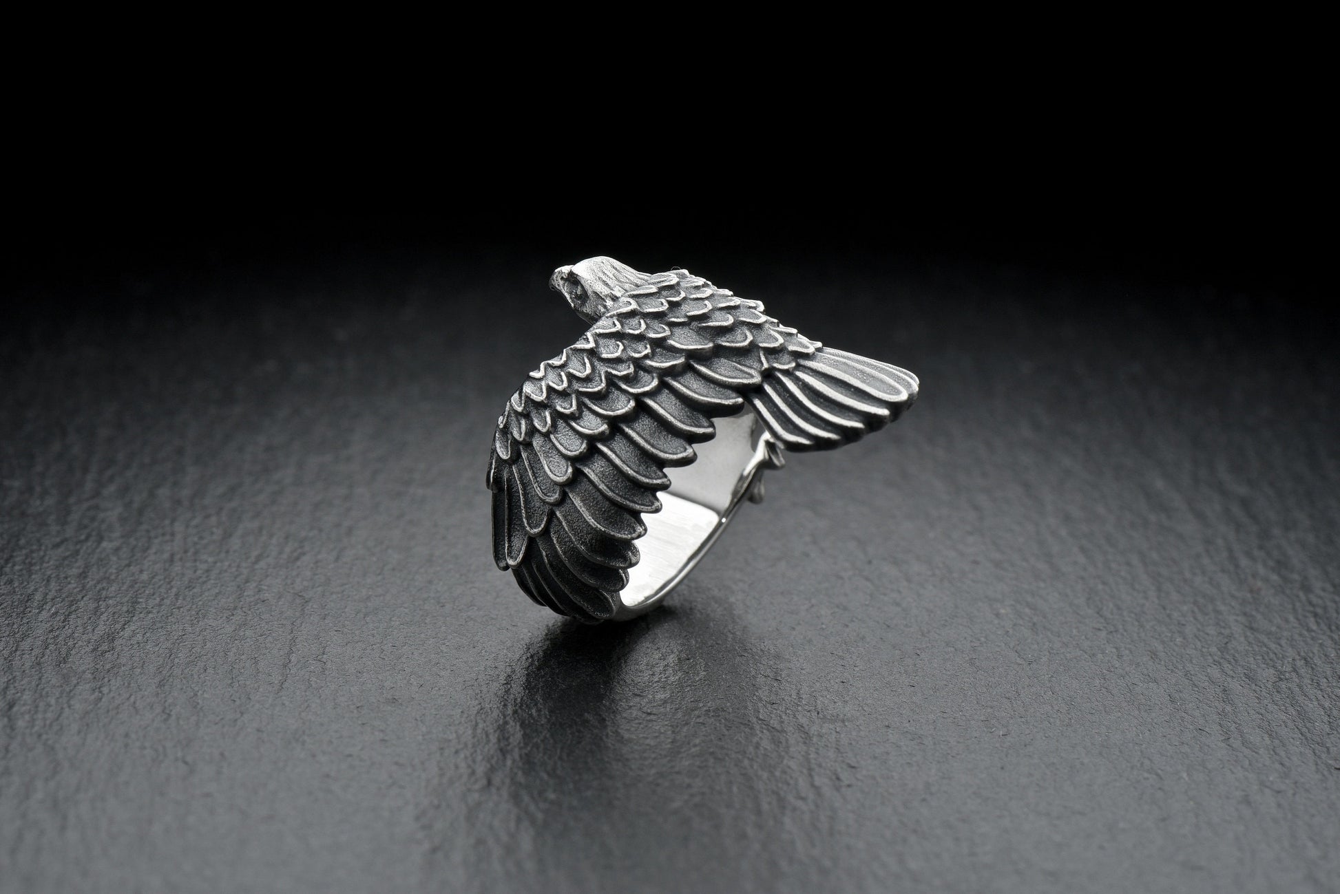 Falcon lovers	Sterling silver	Falcon Silver ring	sterling silver ring	eagle ring	silver (etsy image id: 4571661830)