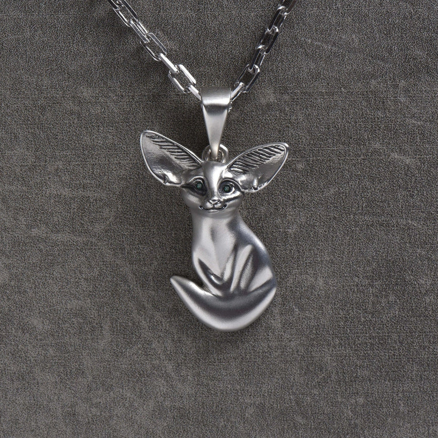 fuchs pendant	fox necklace	fox pendant	fox jewelry	silver fox pendant	fox necklace women (etsy image id: 4586115015)