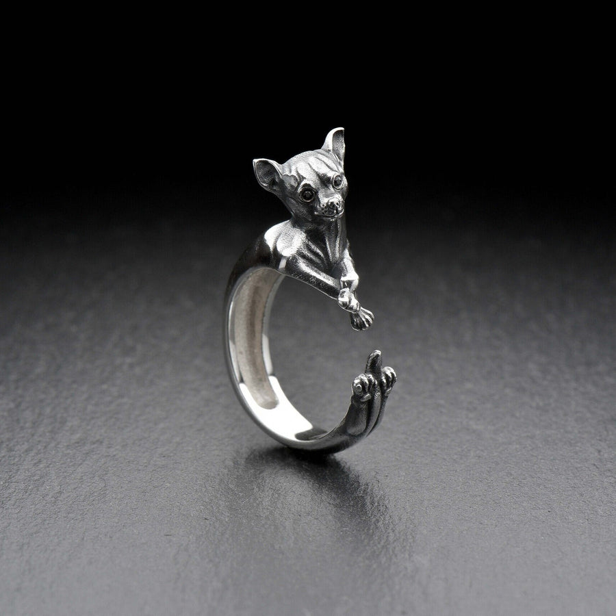 dog ring	silver	dog lovers	pet ring	dogs	dogs lover	dog lovers ring	chihuahua jewelry	chihuahua ring	chihuahua	chihuahua gift	Dog	dog jewelry