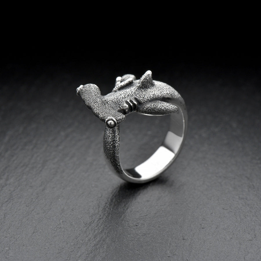 Sea creature ring	Sea souvenir	maori jewelry		Hammer shark ring	Hammer shark	Hammer shark jewelry	silver ring	gift (etsy image id: 4631539087)