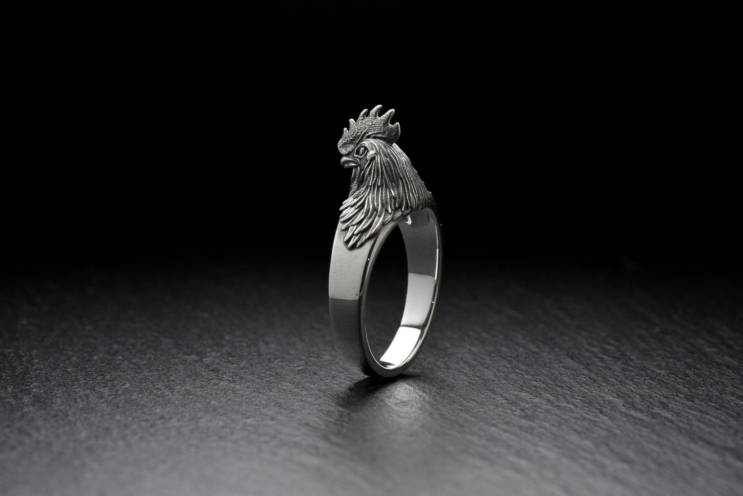 Show off your rooster pride with the Rooster Silver Ring from le coq gaulois! This handmade ring is a symbol of France and perfect for any rooster lover. Get your Rooster Silver Ring now for the perfect gift or simply to show off your style. (etsy image id: 4641123451)