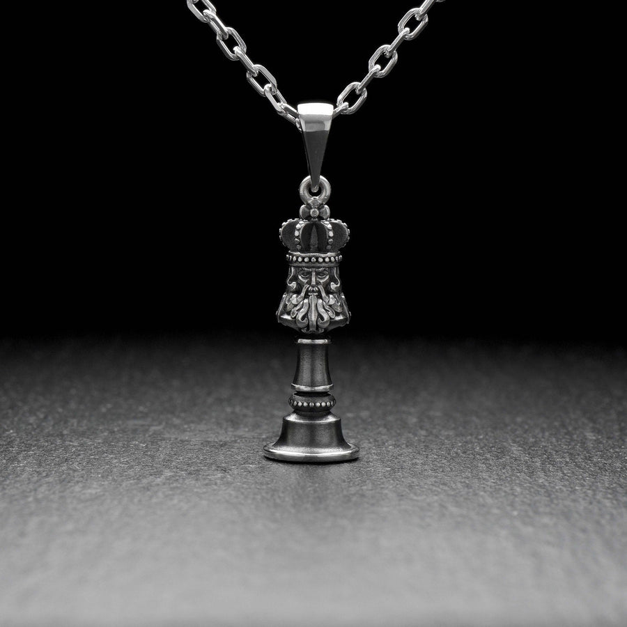 Silver pendant	Pendant	Sterling silver	silver jewelry	Chess Pendant	Chess jewelry (etsy image id: 4644692995)