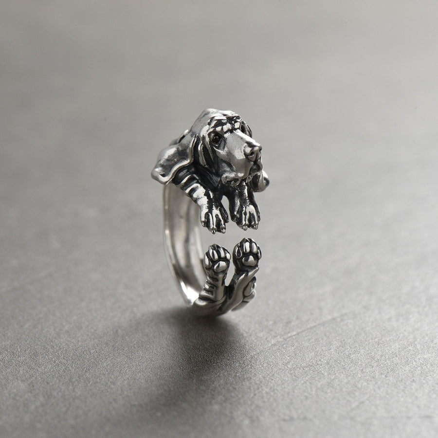 dog ring	pet ring	dog lovers ring	dog jewelry	basset hound	basset hound gift	Silver Ring Basset	basset hound jewelry	gifts for her	handmade jewelry	basset hound lover	dog lover gift	holiday gifts