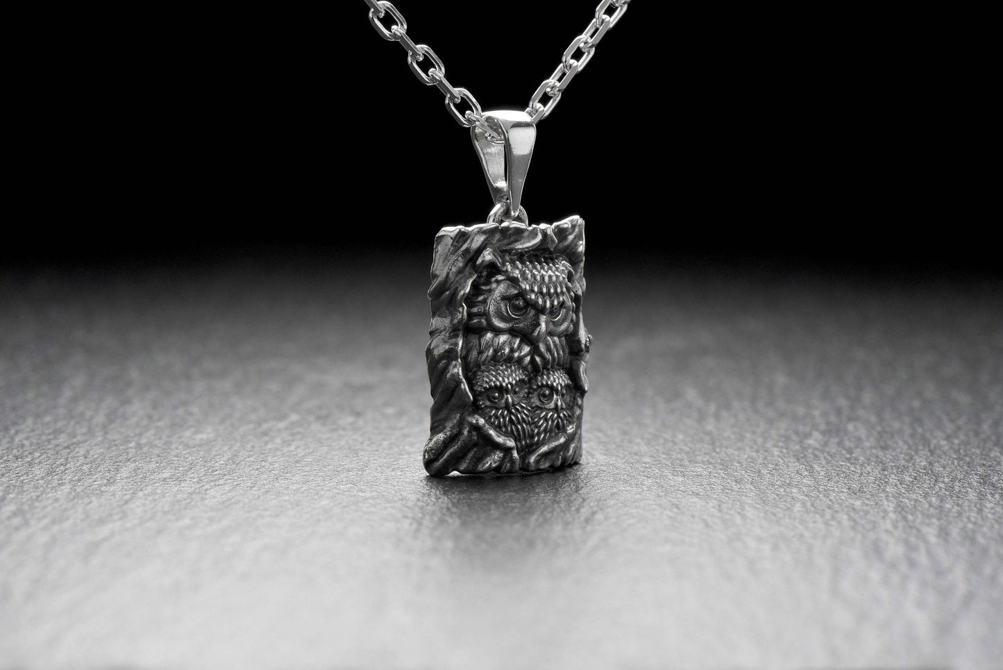 owl pendant	owl necklace	necklace	owlet	pendant	bird jewelry	bird pendant (etsy image id: 4677066456)