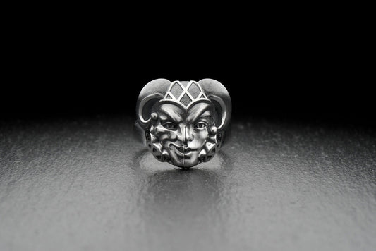 silver ring	silver	sterling silver ring	sterling silver	Silver Ring Jester	Ring Jester	Jester	joker ring	vintage	clown ring	Jester jewelry	anna greta eker	biker ring (etsy image id: 4717907833)