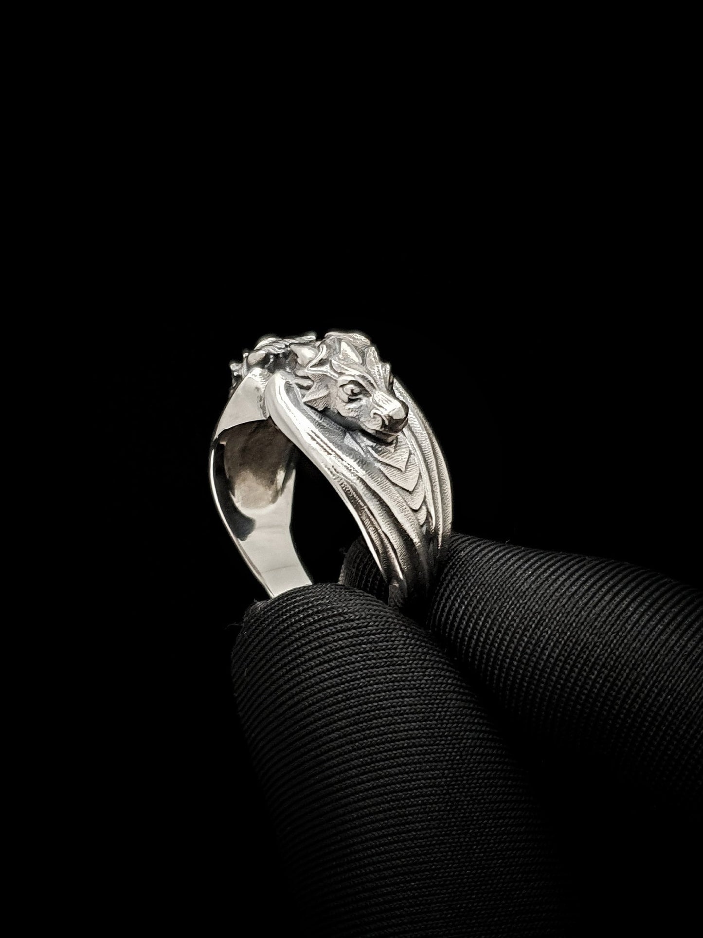 Sterling Silver Dragon Ring: Handmade Fantasy Jewelry (etsy image id: 4816803259)