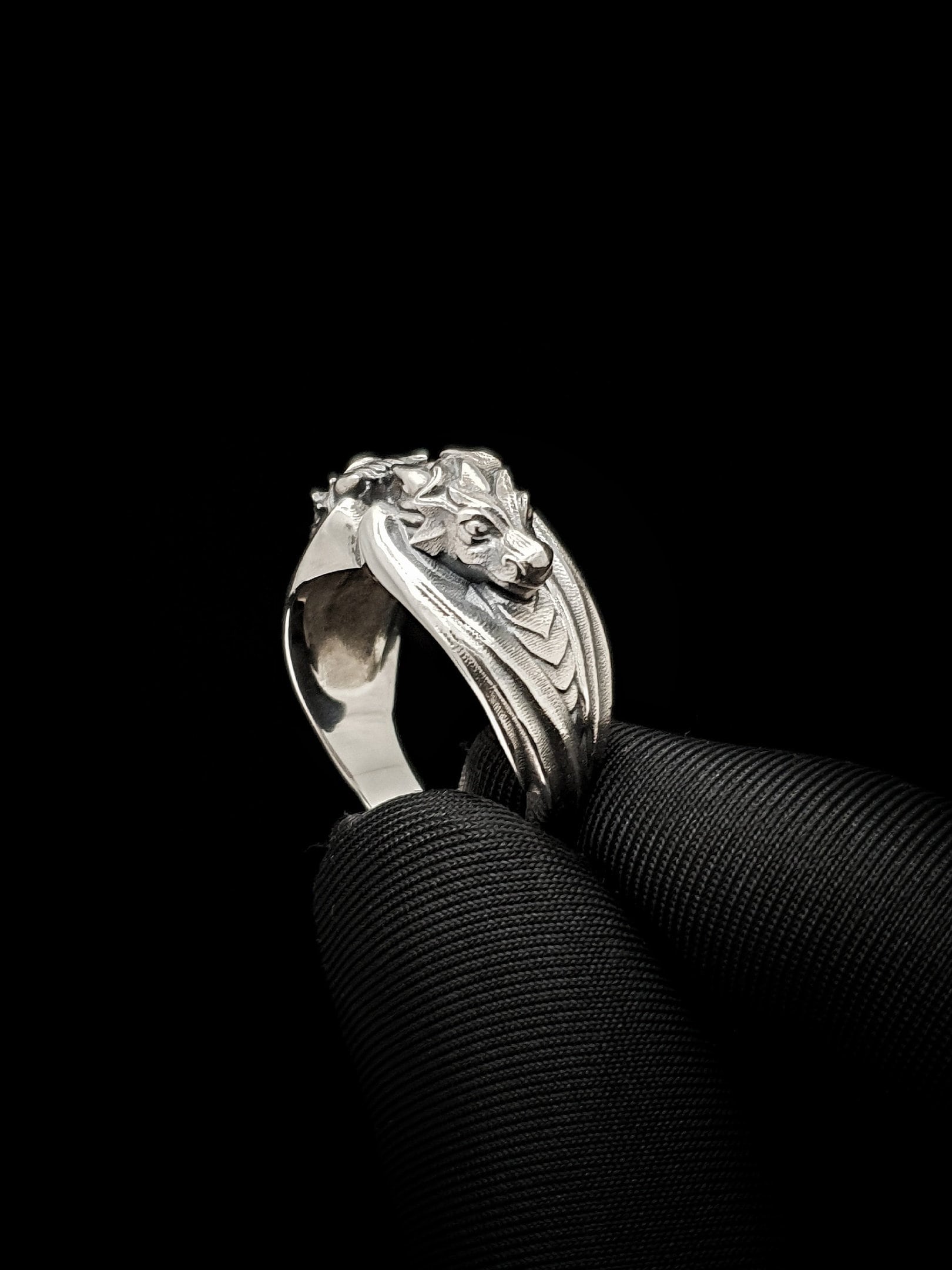 Sterling Silver Dragon Ring: Handmade Fantasy Jewelry (etsy image id: 4816803259)