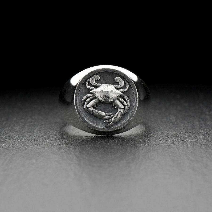 Sterling Silver Crab Ring: Handmade Sea Creature Jewelry (etsy image id: 4852249012)