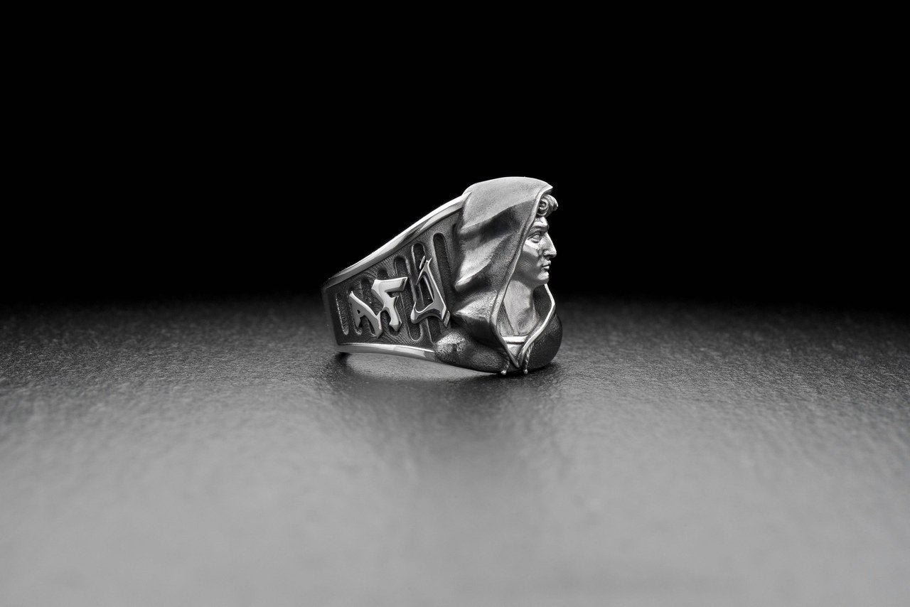 Made from high-quality sterling silver, this ring features a sleek and minimalist design that beautifully captures the essence of the classic symbol. (etsy image id: 4927130532)