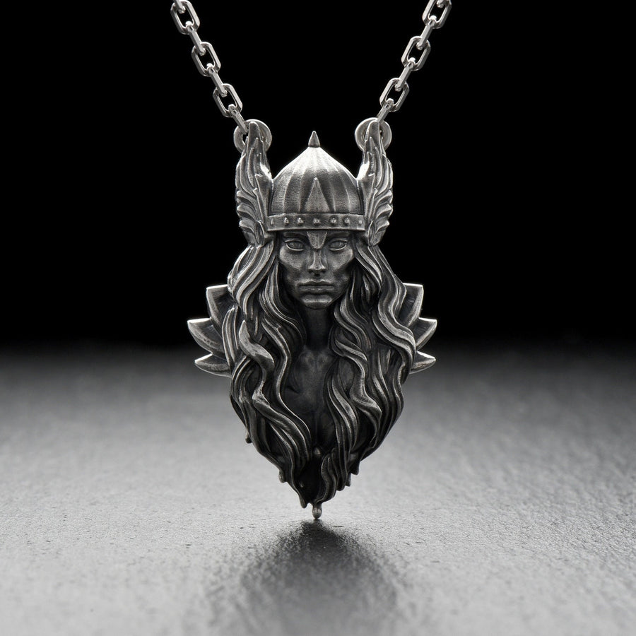 Sterling Silver Valkyrie Pendant: Norse Mythology Viking Jewelry (etsy image id: 4929866912)