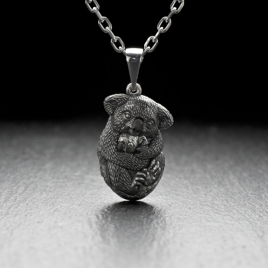 Handmade Sterling Silver Koala Pendant Necklace: Australian Wildlife Jewelry (etsy image id: 4957969322)