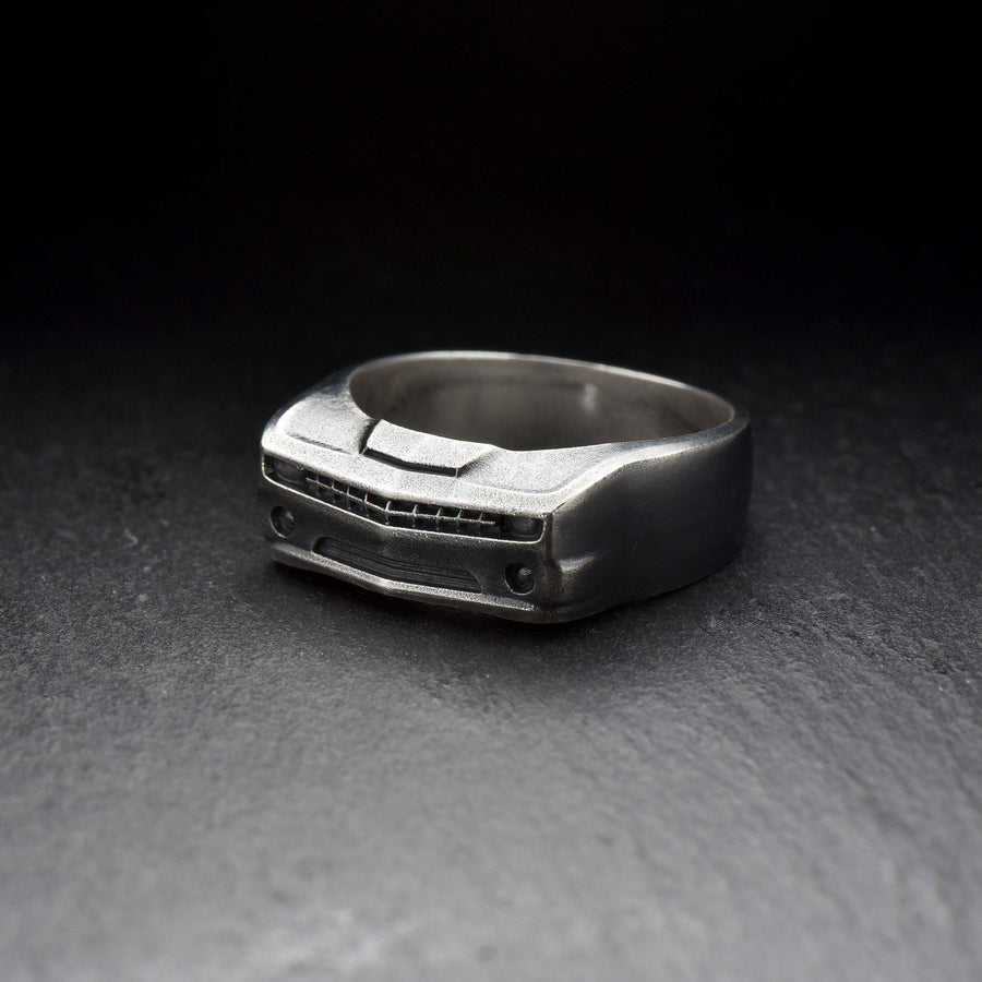 Sterling Silver Chevrolet Camaro Ring: Handmade Car Lover Jewelry (etsy image id: 5010007026)