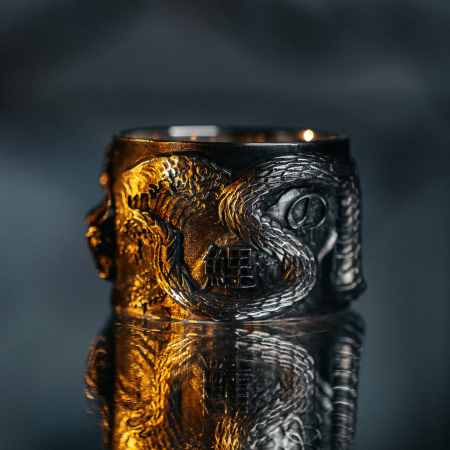 Sterling Silver Chinese Dragon Ring: Handmade Mythology Jewelry (etsy image id: 5038172450)