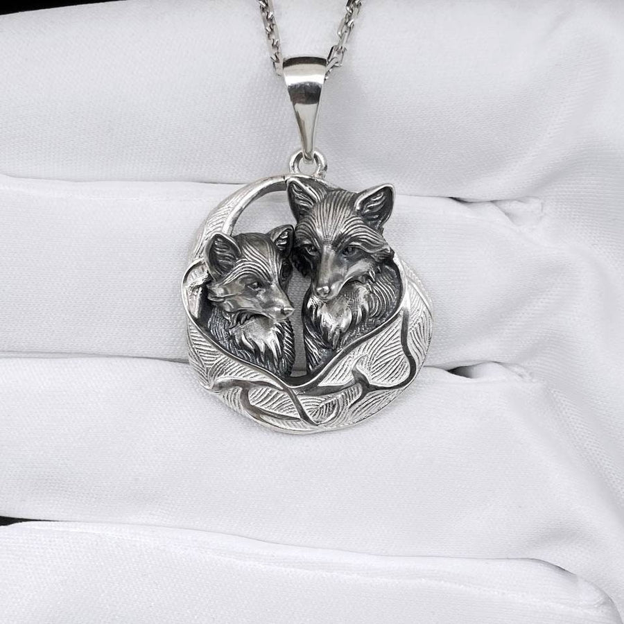 Sterling Silver Fox Pendant: Whimsical Animal Necklace (etsy image id: 5554810366)