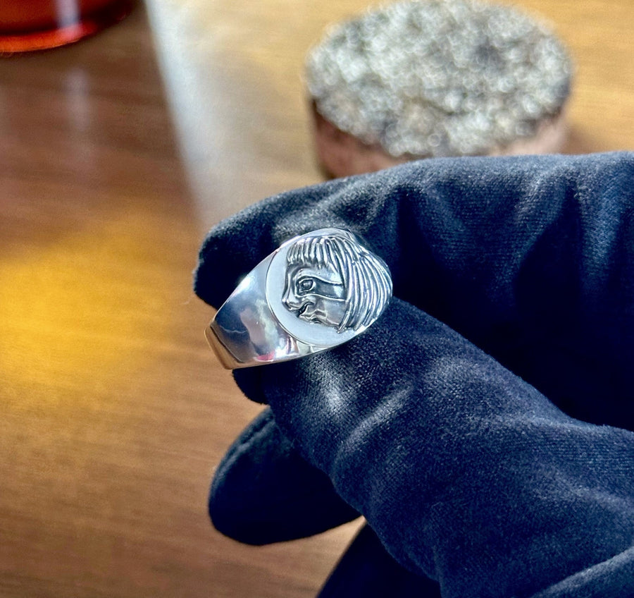 Sterling Silver Sloth Signet Ring: Handcrafted Animal Jewelry (etsy image id: 5634744453)