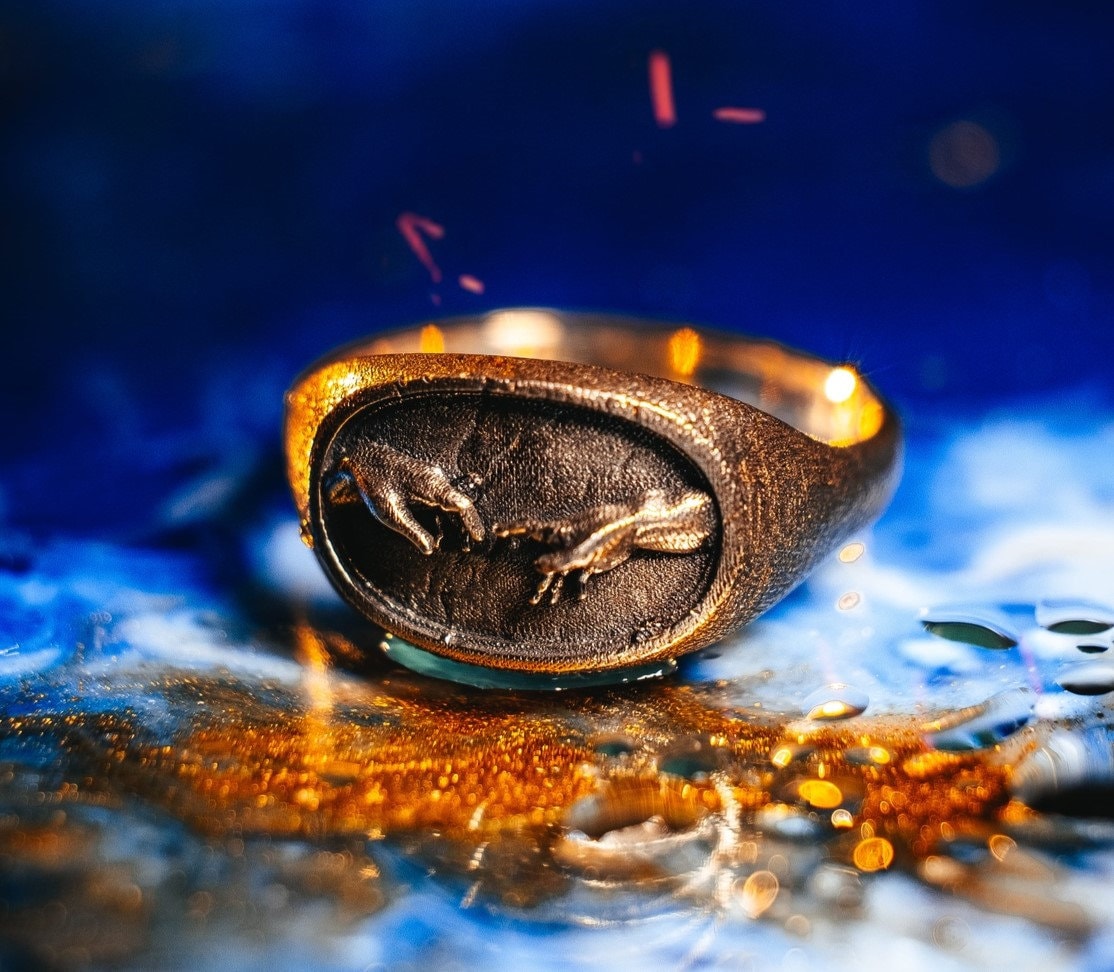 Creation of Adam Ring: Sterling Silver Renaissance Wedding Band (etsy image id: 5637718569)